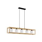 Eglo 390102A 40W Black And Brown Pendant