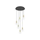 Eglo 390279A 6-Lights 30W Black And Brushed Brass Pendant