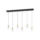 Eglo 390281A 6-Lights 30W Black And Brushed Brass Pendant