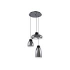 Eglo 390299A 3-Lights 15W Black Pendant