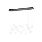 Eglo 390334A 8-Lights 40W Black Pendant