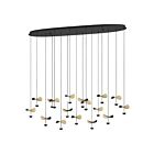 Eglo 390343A 17-Lights 34W Black And Gold Pendant