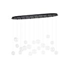 Eglo 390344A 8-Lights 40W Black Pendant