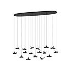 Eglo 390353A 17-Lights 51W Black Pendant