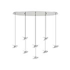 Eglo 390401A 8-Lights 32W Chrome Pendant