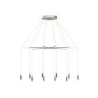 Eglo Santiga 39327A 20-Lights 66 Watt Satin Nickel Pendant