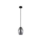 Eglo Estanys 39564A 1-Light 60 Watt Black Pendant