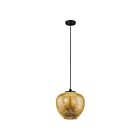 Eglo Priorat 39597A 1-Light 40 Watt Black Pendant
