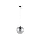 Eglo Priorat 39657A 1-Light 60 Watt Black Pendant