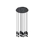 Eglo 39708A 10-Lights 40W Black Pendant