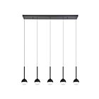 Eglo 39712A 5-Lights 20W Black Pendant