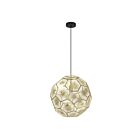 Eglo 39756A 60W Black And Brass Pendant