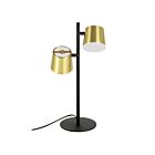 Eglo Altamira 39986A Black and Brass 2-Lights 10.6W Table Lamp