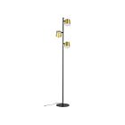 Eglo 39987A Altamira 3-Lights 15.9W Black and Brass Floor Lamp
