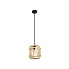 Eglo Bordesley 43231A 1-Light 60 Watt Black Pendant