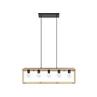 Eglo 43414A 60W Black And Natural Pendant