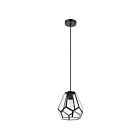 Eglo Mardyke 43643A 1-Light 60 Watt Black Pendant