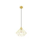 Eglo Tarbes 43679A 1-Light 15 Watt Brushed Brass Pendant