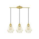 Eglo Tarbes 43682A 3-Lights 45 Watt Brushed Brass Pendant