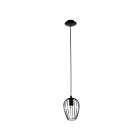 Eglo Newtown 49477A 1-Light 75 Watt Black Pendant