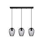 Eglo Newtown 49478A 3-Lights 225 Watt Black Pendant