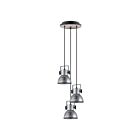 Eglo Barnstaple 49647A 3-Lights 120 Watt Brown-Patina and Black Pendant