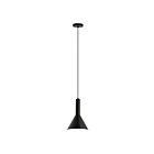 Eglo Canalello 62992A 1-Light 60 Watt Black Pendant