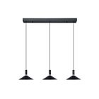 Eglo 902184a Conomavilla 3-Lights 22.5W Black LED Pendant
