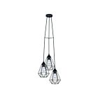 Eglo Tarbes 94191A 3-Lights 300 Watt Black Pendant