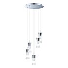 Eglo 95743A Pancento 5-Lights 22W Chrome LED Cord Pendant