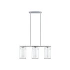 Eglo Loncino 94378A 3-Lights 180 Watt Chrome Pendant