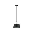Eglo Tabanera 96802A 1-Light 60 Watt Black and White Pendant