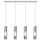 Eglo 95743A Ceratella 4-Lights 40W Satin Nickel and White LED Cord Pendant