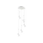 Eglo Olindra 96932A 10-Lights 22 Watt White and Chrome Pendant