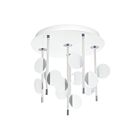 Eglo Olindra 96968A 12-Lights White and Chrome Ceiling Light