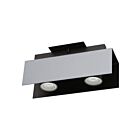 Eglo Viserba 97395A White Aluminium and Black 10W LED Track Light