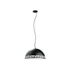 Eglo Savignano 97442A 1-Light 60 Watt Black and White Pendant