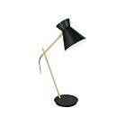 Eglo Amezaga 98864A Black and Brass 1-Light 25W Table Lamp