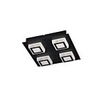 Eglo 99364A 15.1W Black LED Semi Flush Mount