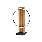 Eglo Boyal 99457A Black and Brown Rustic 1-Light 15W Table Lamp