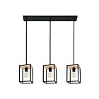 Eglo 99855A 60W Black And Brown Pendant