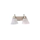 Eiko BRVLW-2A19-NI 2-Lights Nickel Bulb Ready Vanity Leawood