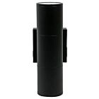 Eiko CWSP4S-20W-8CCT3-UNV-PC-BK 20W Black Cylinder Wall Sconce CCT Selectable