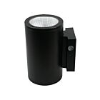 Eiko CWSP6S-36W-8CCT3-UNV-PC-BK Black Cylinder Wall Sconce CCT Selectable