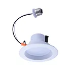 Eiko DK4-10W-8-827-D-120-W-B 10w White 4" LED Downlight Kit
