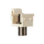 Enerlites 6102-LA Connectors Nickel F-Type Coupler Bulkhead, Female to Female