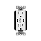 Enerlites 61501-2C-PD60-W 15A 125V White Receptacle