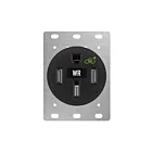Enerlites 66500HW-BK 50A 125/250V Black Receptacle
