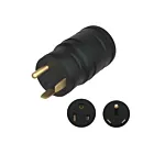 Enerlites 69354-BK Compact Adapter NEMA TT30P to 6-50R