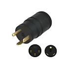 Enerlites 69554-BK Compact Adapter NEMA TT30P to 14-50R
